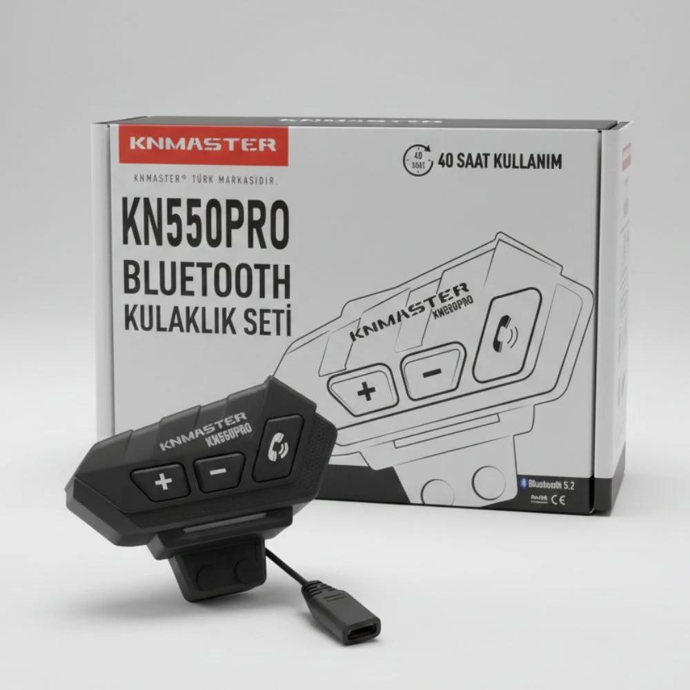 KN550 PRO Motosiklet Bluetooth Kulaklık Mikrofon Seti